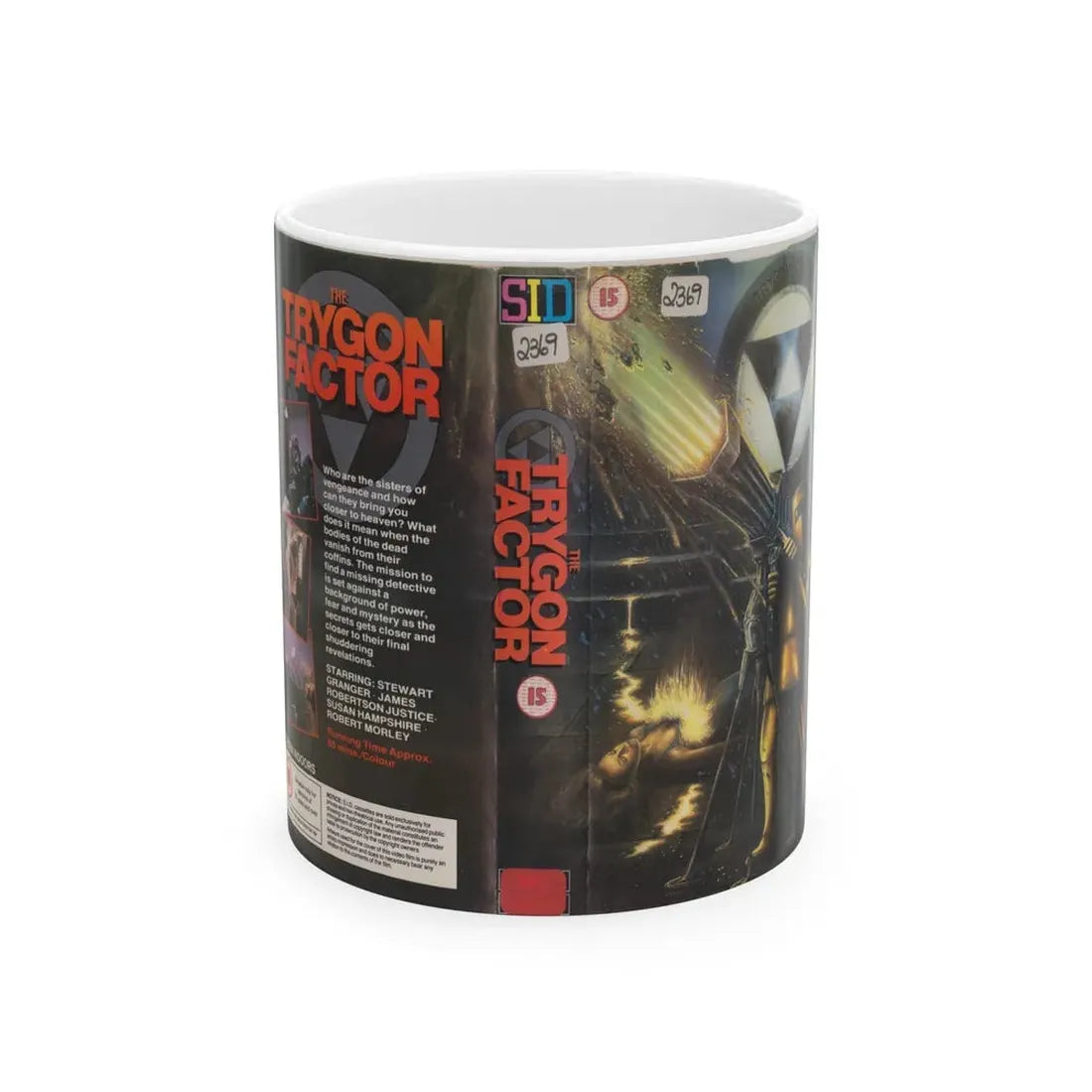 THE TRYGON FACTOR (VHS COVER) - White Coffee Mug 11oz - Go Mug Yourself