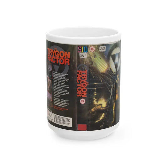 THE TRYGON FACTOR (VHS COVER) - White Coffee Mug 15oz - Go Mug Yourself