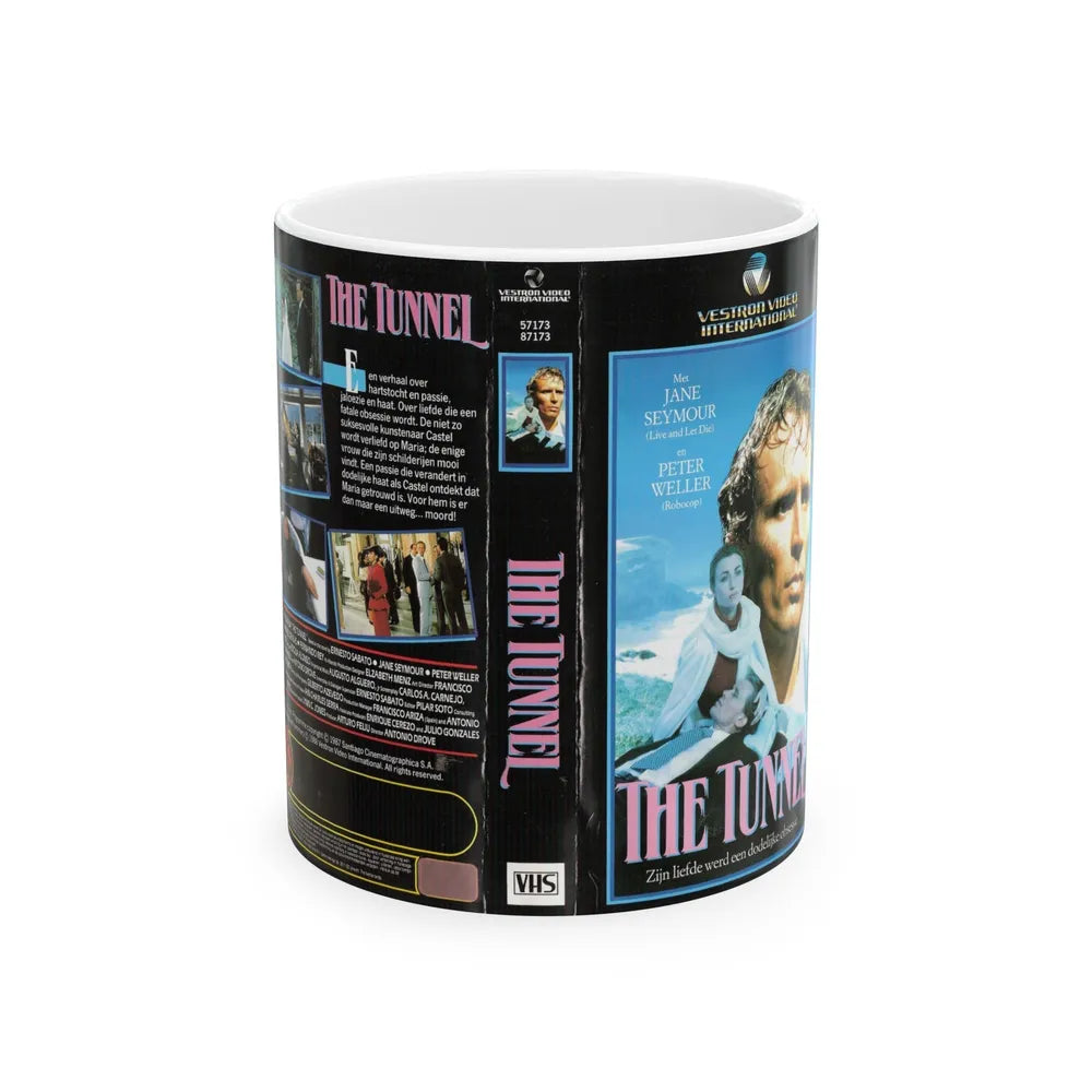 THE TUNNEL (VHS COVER) - White Coffee Mug-11oz-Go Mug Yourself