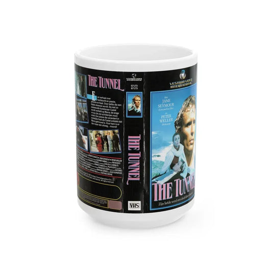 THE TUNNEL (VHS COVER) - White Coffee Mug 15oz - Go Mug Yourself