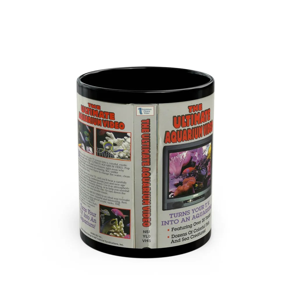 THE ULTIMATE AQUARIUM VIDEO (VHS COVER) - Black Coffee Mug-11oz-Go Mug Yourself