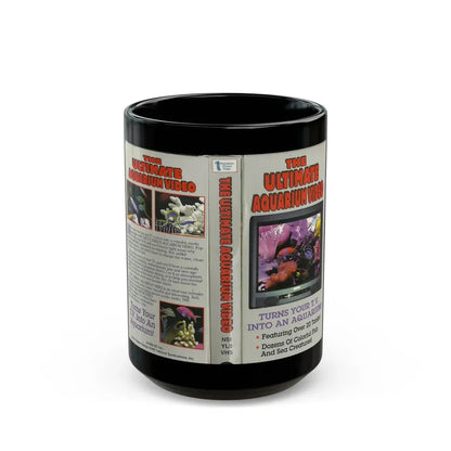 THE ULTIMATE AQUARIUM VIDEO (VHS COVER) - Black Coffee Mug 15oz - Go Mug Yourself