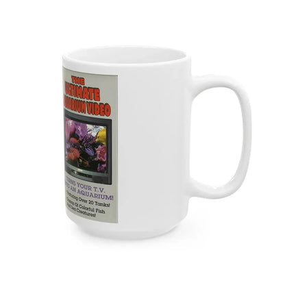 THE ULTIMATE AQUARIUM VIDEO (VHS COVER) - White Coffee Mug - Go Mug Yourself