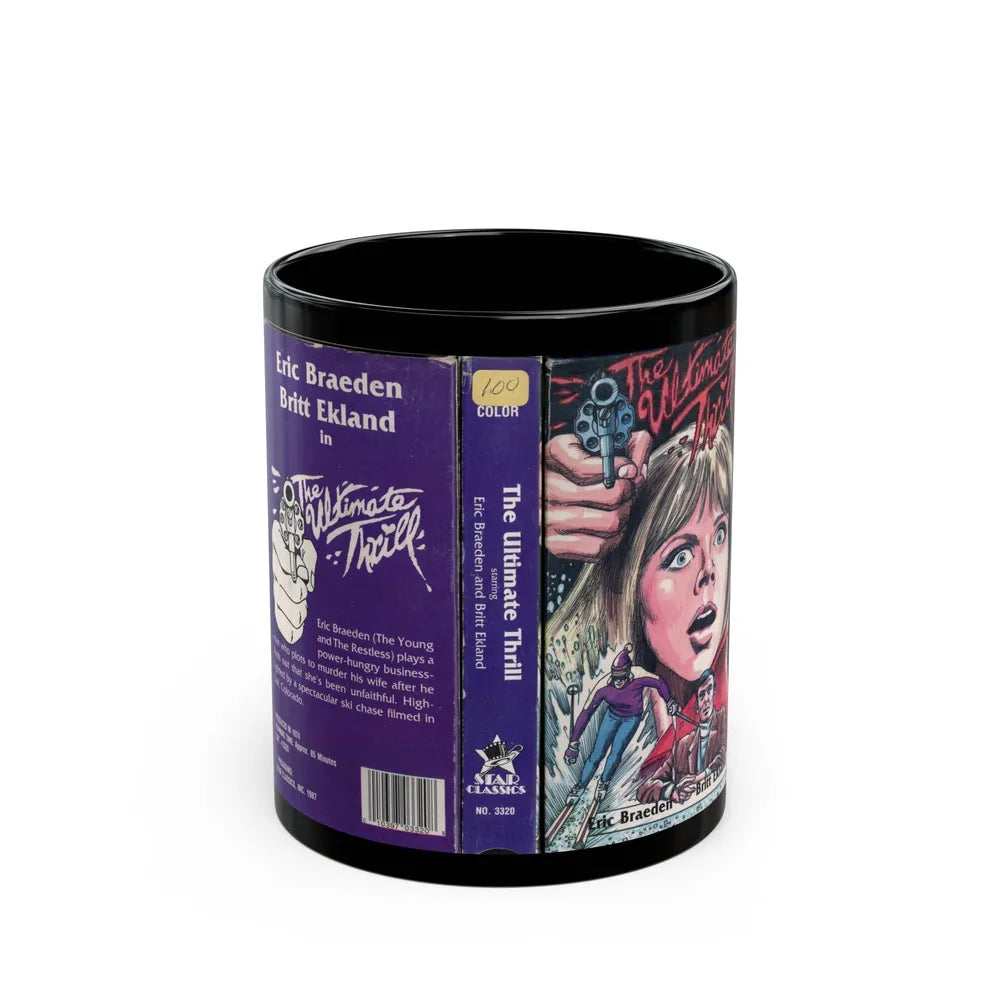 THE ULTIMATE THRILL (VHS COVER) - Black Coffee Mug-11oz-Go Mug Yourself