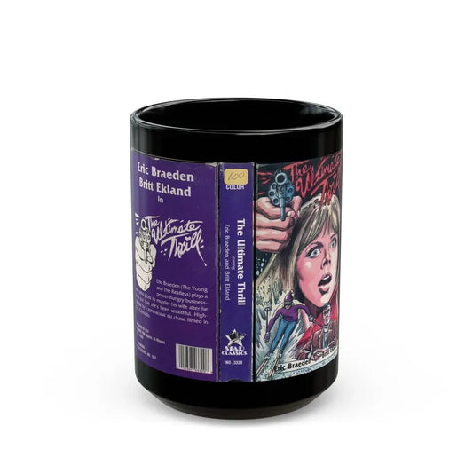 THE ULTIMATE THRILL (VHS COVER) - Black Coffee Mug 15oz - Go Mug Yourself