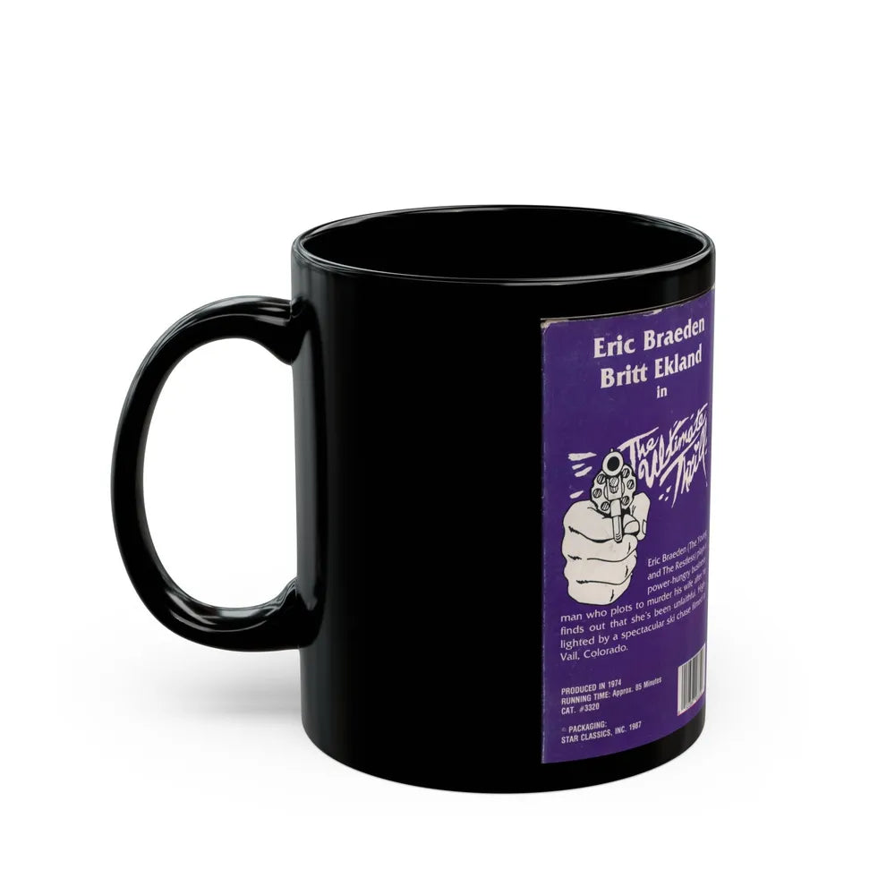 THE ULTIMATE THRILL (VHS COVER) - Black Coffee Mug-Go Mug Yourself