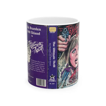 THE ULTIMATE THRILL (VHS COVER) - White Coffee Mug 11oz - Go Mug Yourself