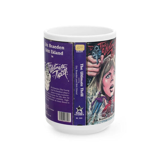 THE ULTIMATE THRILL (VHS COVER) - White Coffee Mug-15oz-Go Mug Yourself