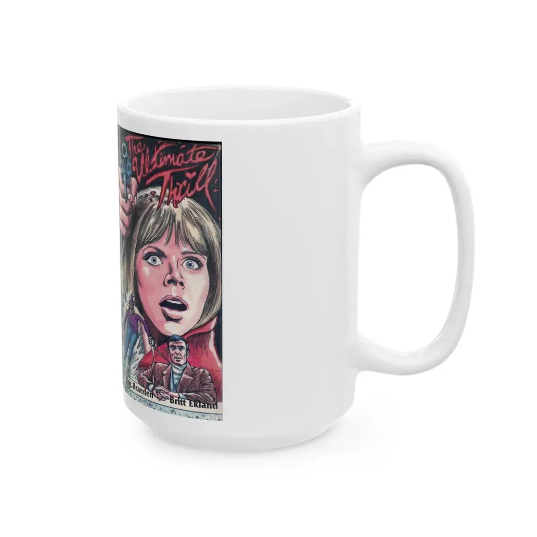 THE ULTIMATE THRILL (VHS COVER) - White Coffee Mug - Go Mug Yourself
