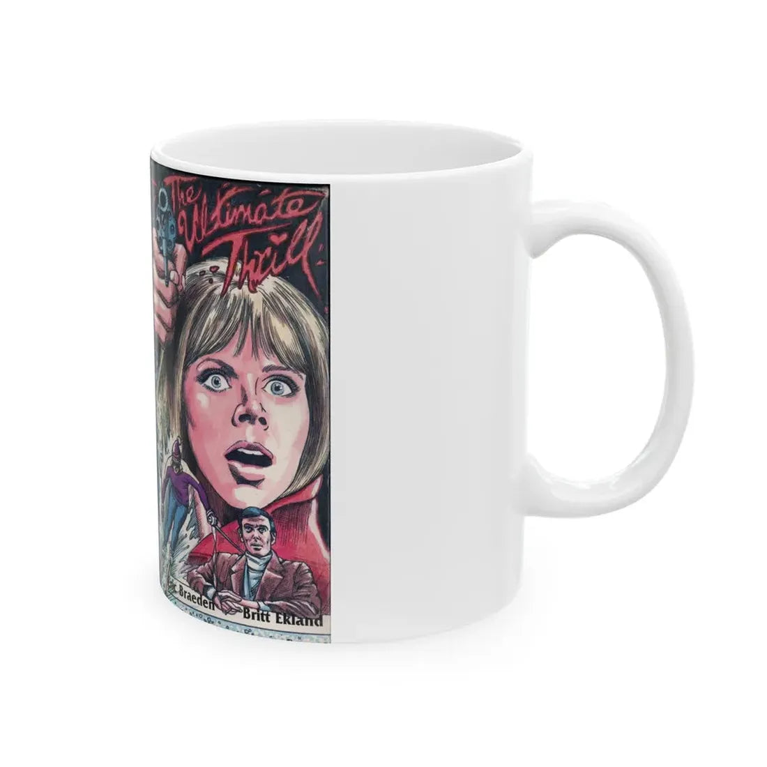 THE ULTIMATE THRILL (VHS COVER) - White Coffee Mug - Go Mug Yourself