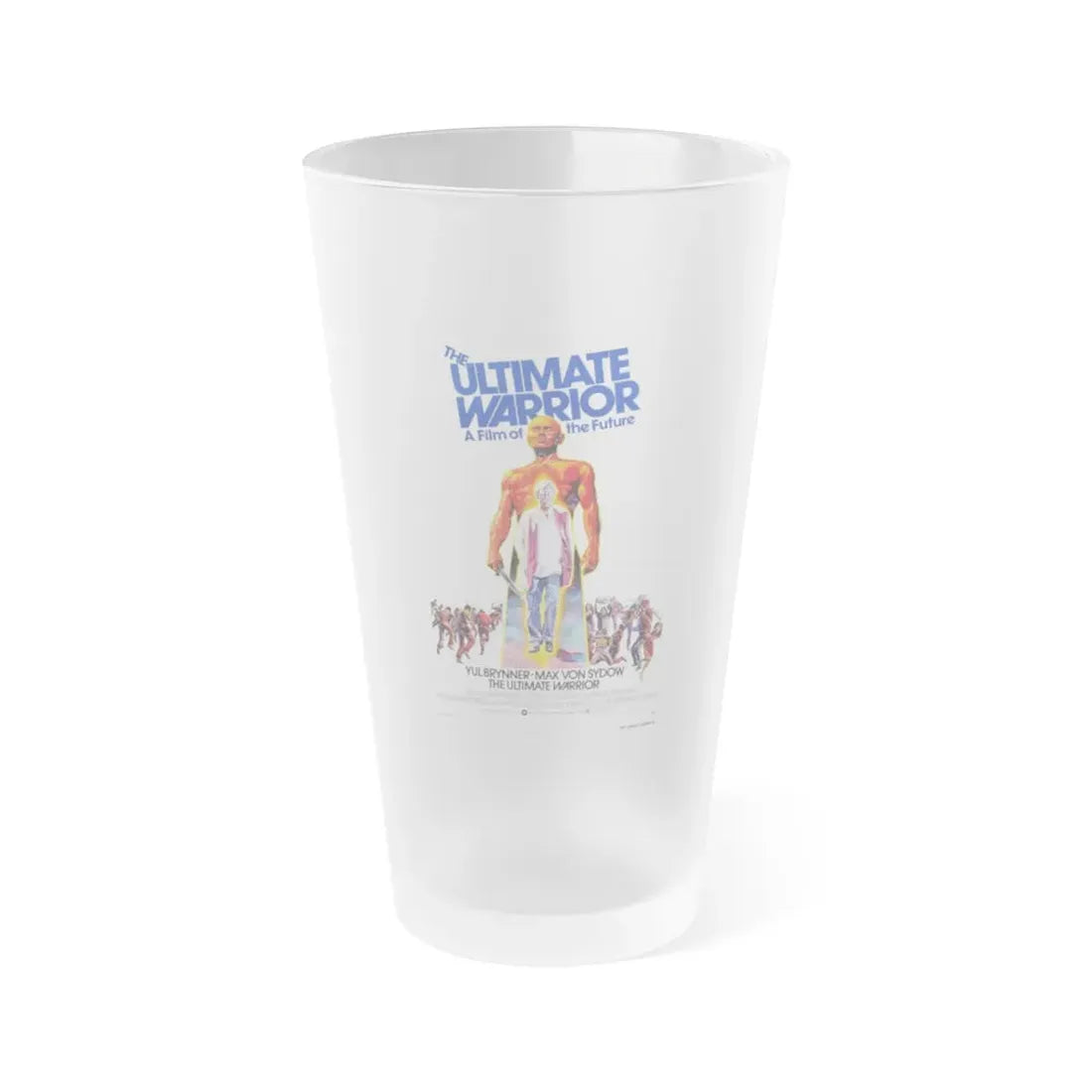 THE ULTIMATE WARRIOR 1975 Movie Poster - Frosted Pint Glass 16oz 16oz Frosted - Go Mug Yourself