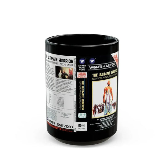THE ULTIMATE WARRIOR (VHS COVER) - Black Coffee Mug 15oz - Go Mug Yourself