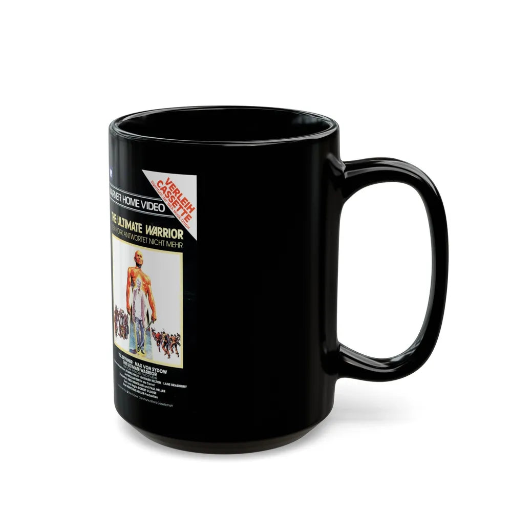 THE ULTIMATE WARRIOR (VHS COVER) - Black Coffee Mug-Go Mug Yourself