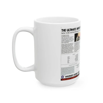 THE ULTIMATE WARRIOR (VHS COVER) - White Coffee Mug - Go Mug Yourself