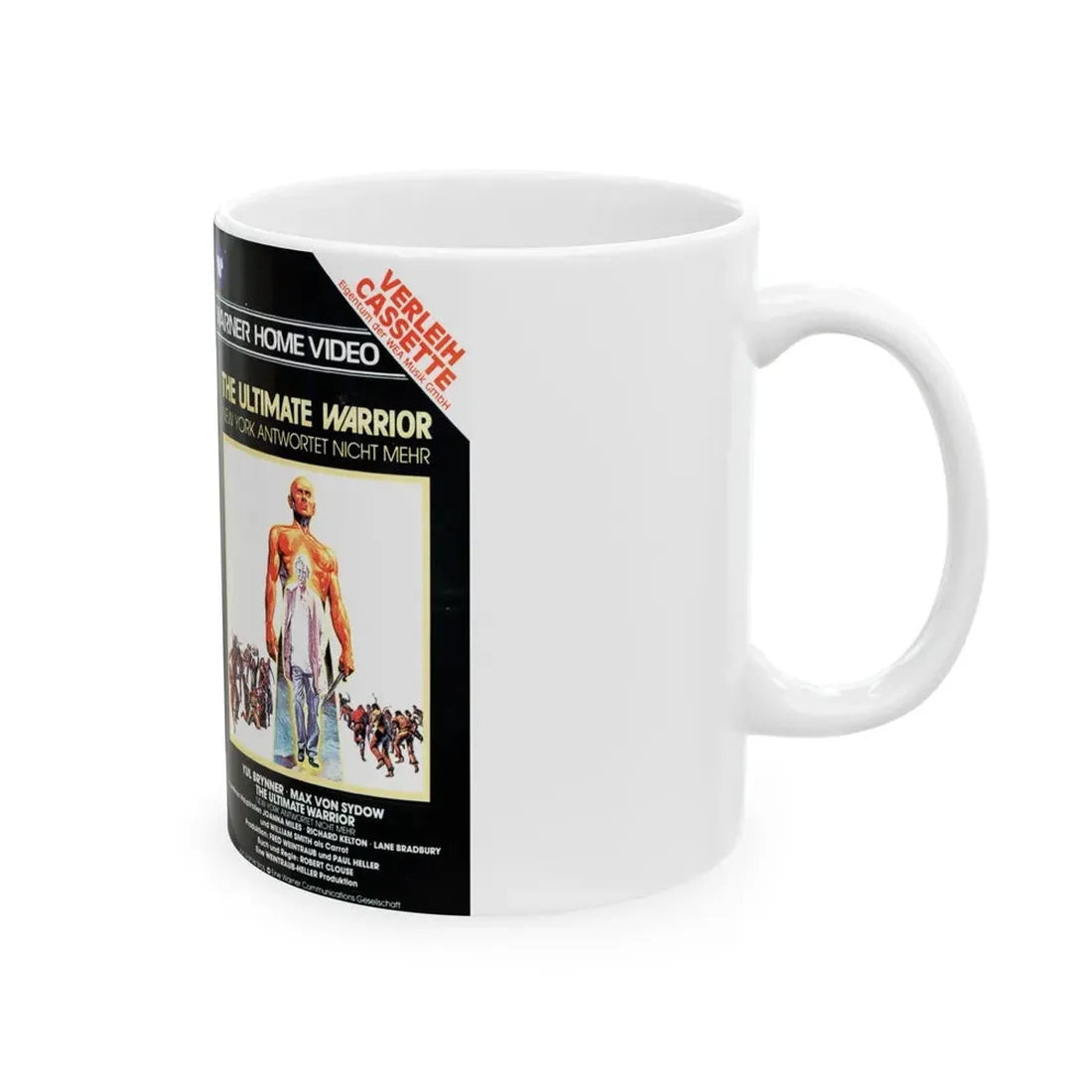 THE ULTIMATE WARRIOR (VHS COVER) - White Coffee Mug - Go Mug Yourself