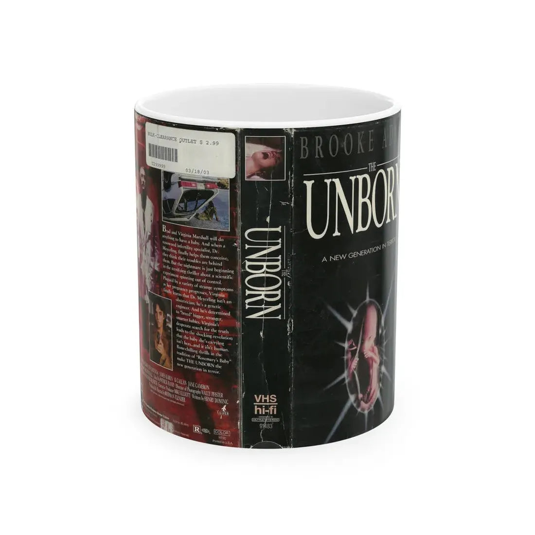 THE UNBORN (VHS COVER) - White Coffee Mug 11oz - Go Mug Yourself