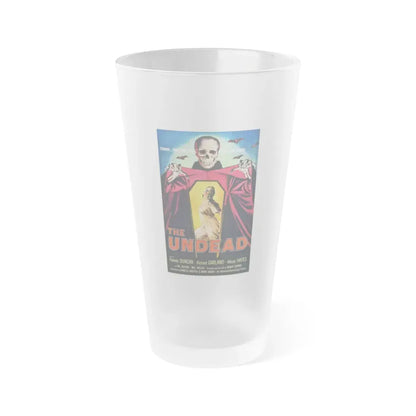 THE UNDEAD 1957 Movie Poster - Frosted Pint Glass 16oz 16oz Frosted - Go Mug Yourself