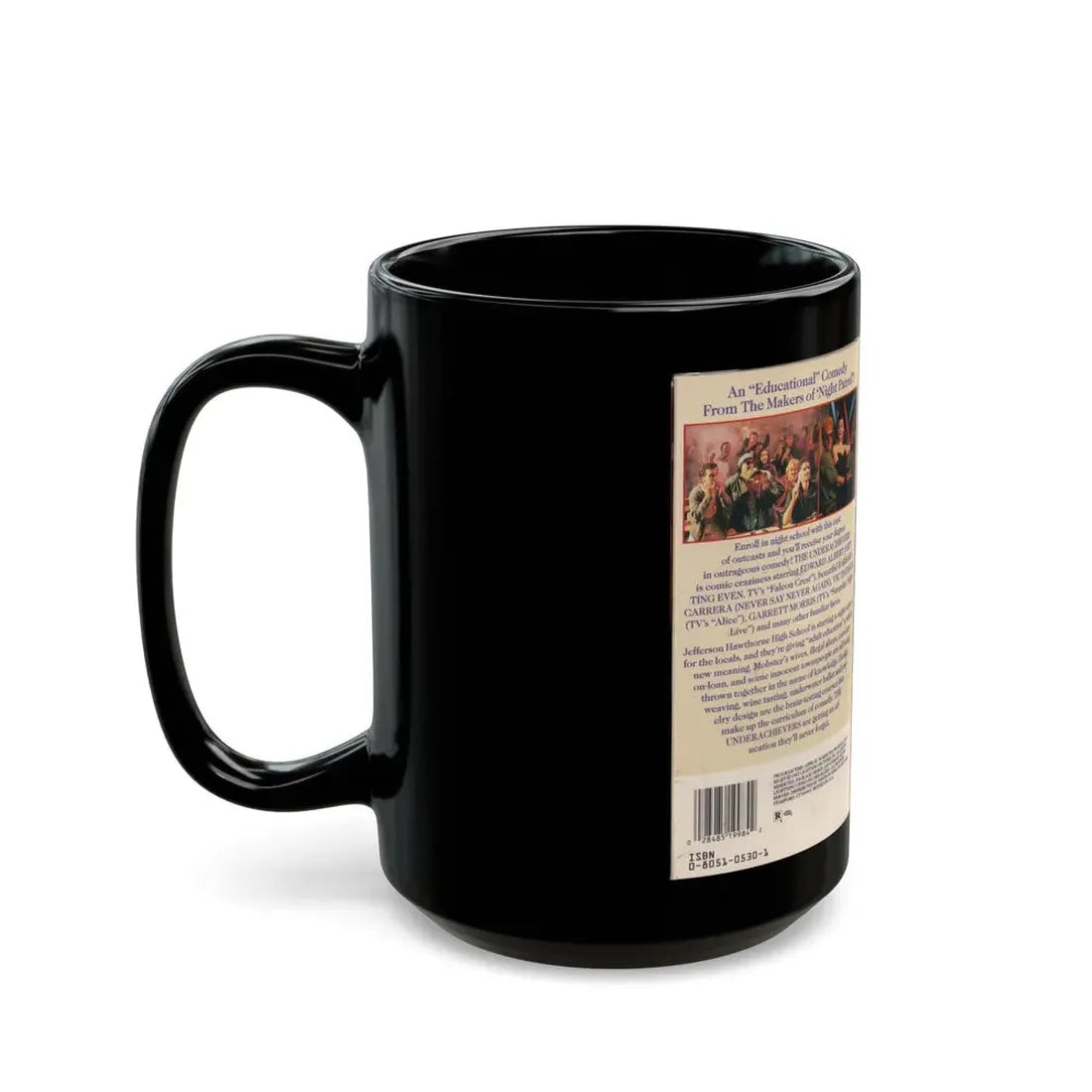 THE UNDER ACHIEVERS (VHS COVER) - Black Coffee Mug - Go Mug Yourself
