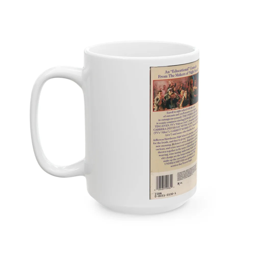 THE UNDER ACHIEVERS (VHS COVER) - White Coffee Mug-Go Mug Yourself