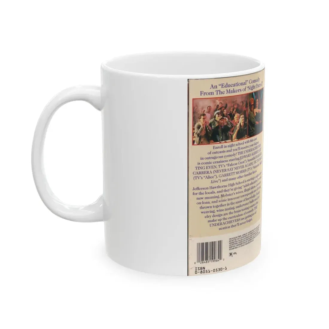 THE UNDER ACHIEVERS (VHS COVER) - White Coffee Mug - Go Mug Yourself