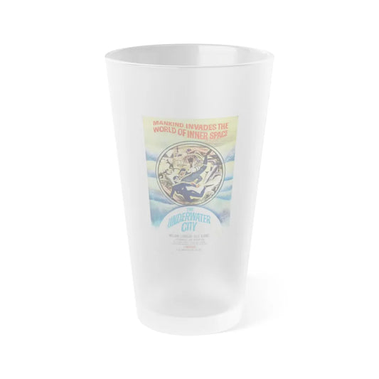 THE UNDERWATER CITY 1962 Movie Poster - Frosted Pint Glass 16oz-16oz-Frosted-Go Mug Yourself