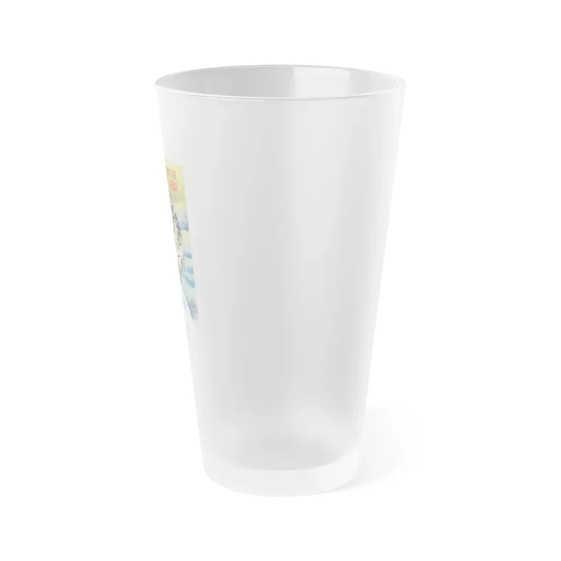 THE UNDERWATER CITY 1962 Movie Poster - Frosted Pint Glass 16oz - Go Mug Yourself