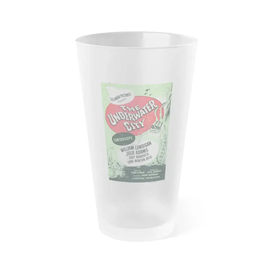 THE UNDERWATER CITY (2) 1962 Movie Poster - Frosted Pint Glass 16oz 16oz Frosted - Go Mug Yourself