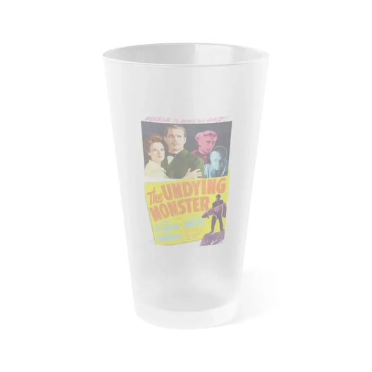 THE UNDYING MONSTER 1942 Movie Poster - Frosted Pint Glass 16oz 16oz Frosted - Go Mug Yourself