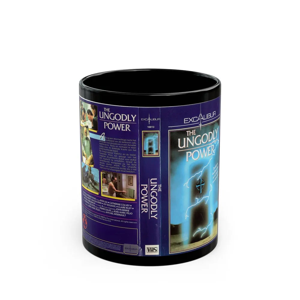 THE UNGODLY POWER (VHS COVER) - Black Coffee Mug-11oz-Go Mug Yourself