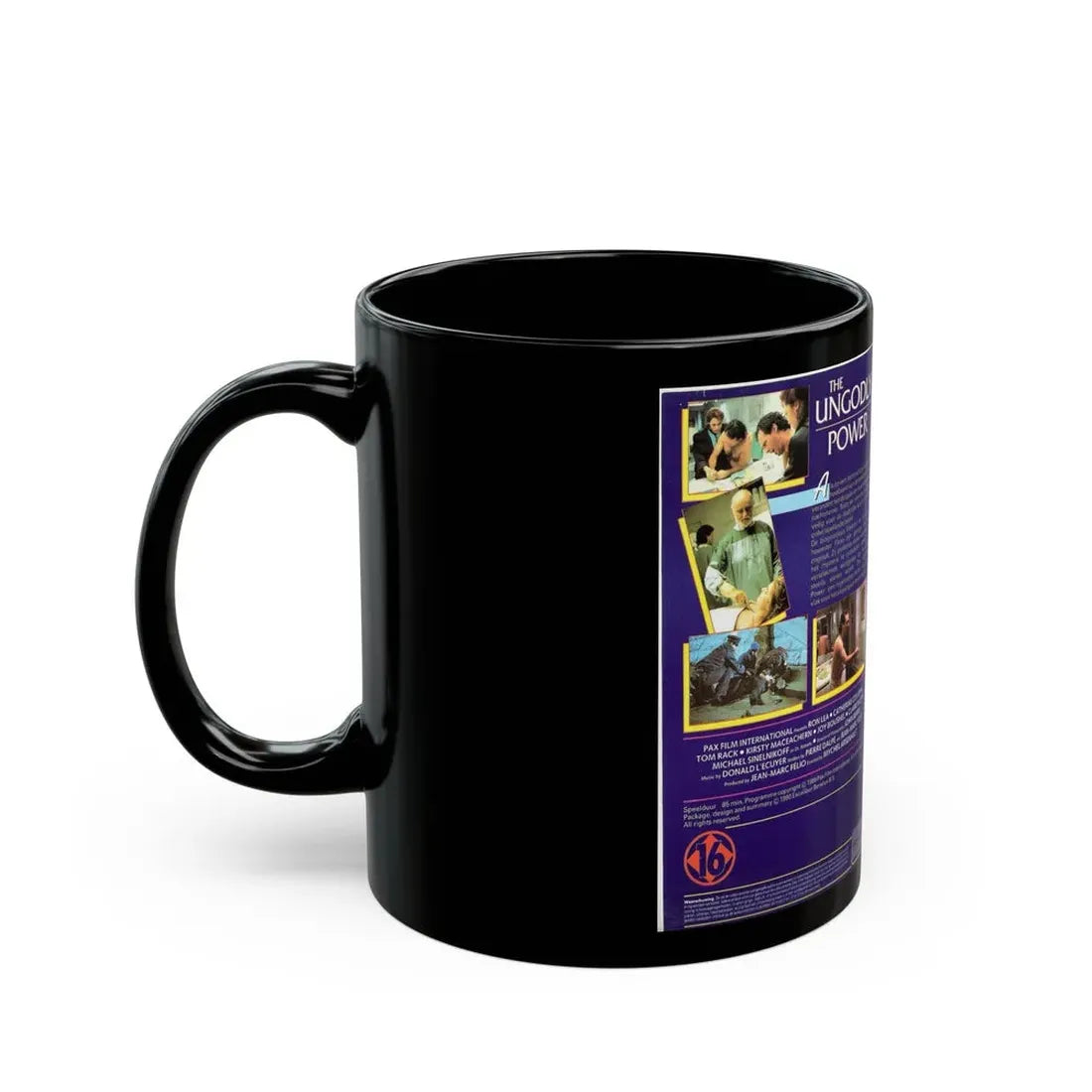 THE UNGODLY POWER (VHS COVER) - Black Coffee Mug - Go Mug Yourself
