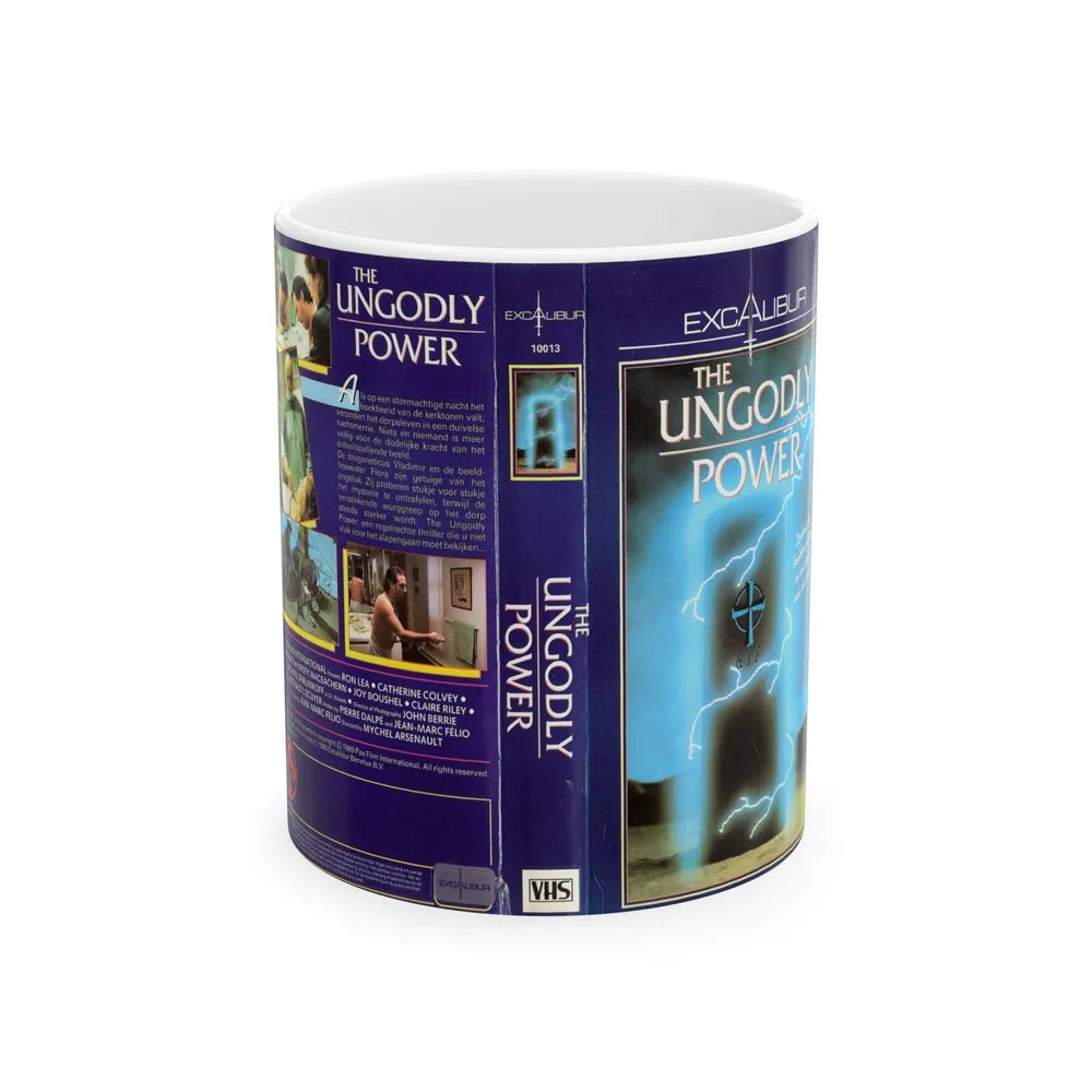 THE UNGODLY POWER (VHS COVER) - White Coffee Mug-11oz-Go Mug Yourself