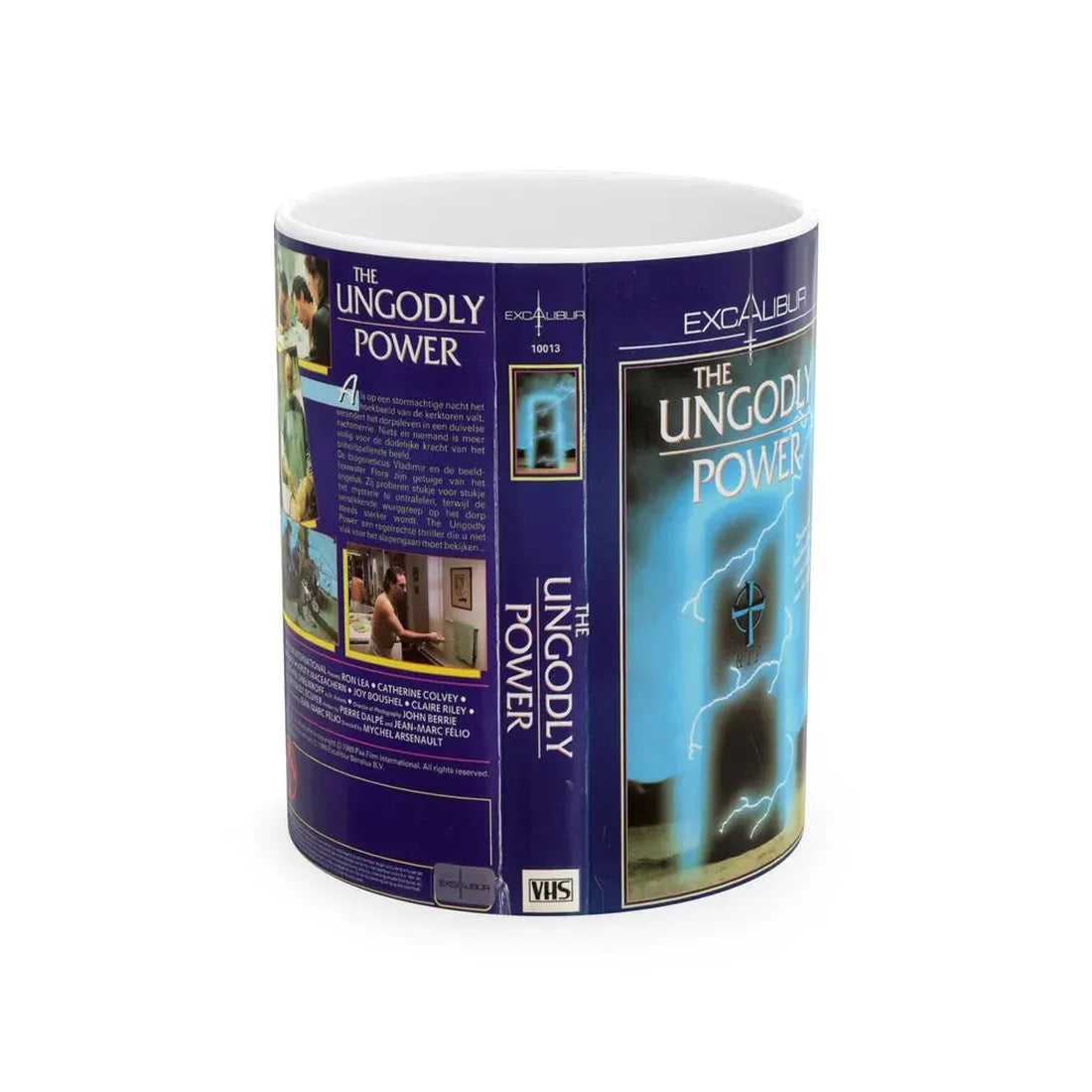 THE UNGODLY POWER (VHS COVER) - White Coffee Mug 11oz - Go Mug Yourself