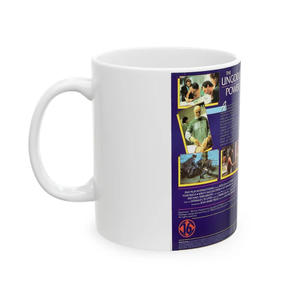 THE UNGODLY POWER (VHS COVER) - White Coffee Mug-Go Mug Yourself