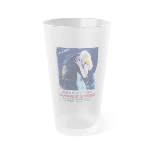 THE UNHOLY WIFE (FRENCH) 1957 Movie Poster - Frosted Pint Glass 16oz 16oz Frosted - Go Mug Yourself
