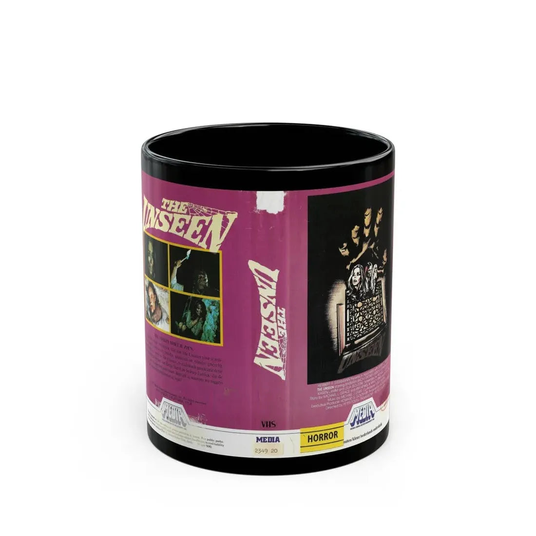 THE UNSEEN (VHS COVER) - Black Coffee Mug 11oz - Go Mug Yourself