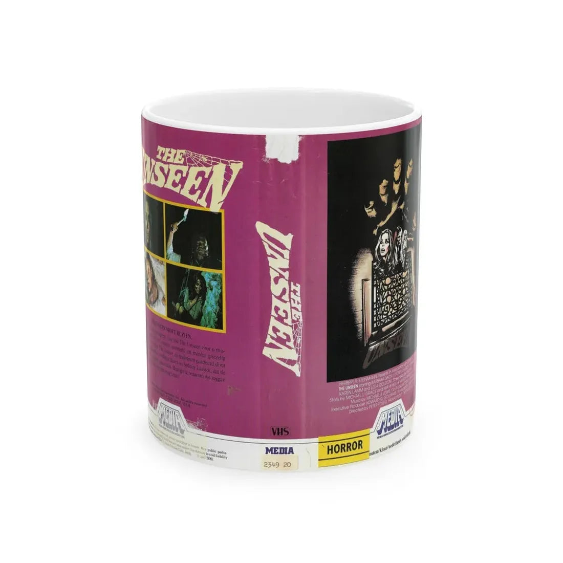 THE UNSEEN (VHS COVER) - White Coffee Mug 11oz - Go Mug Yourself