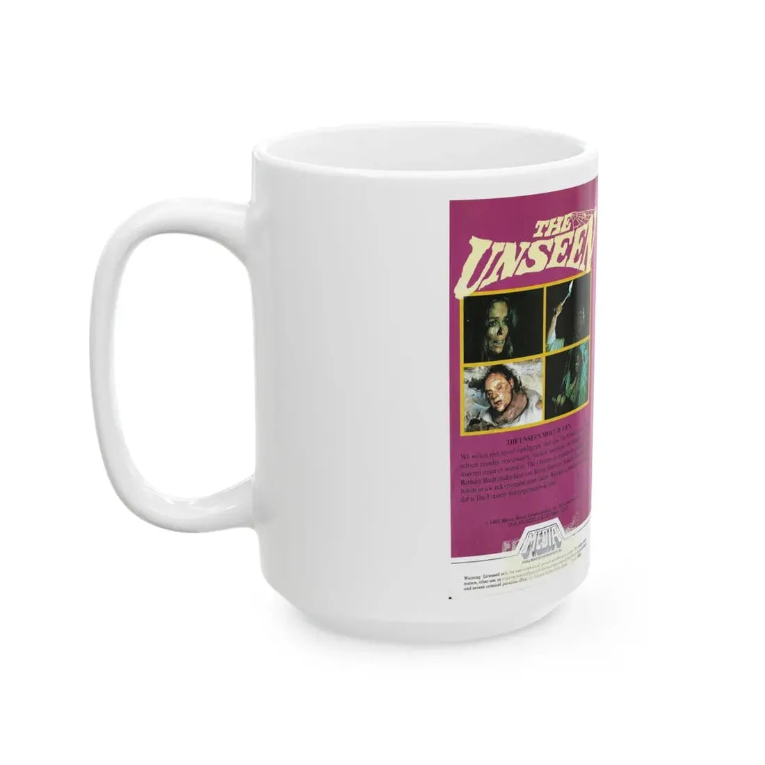 THE UNSEEN (VHS COVER) - White Coffee Mug - Go Mug Yourself