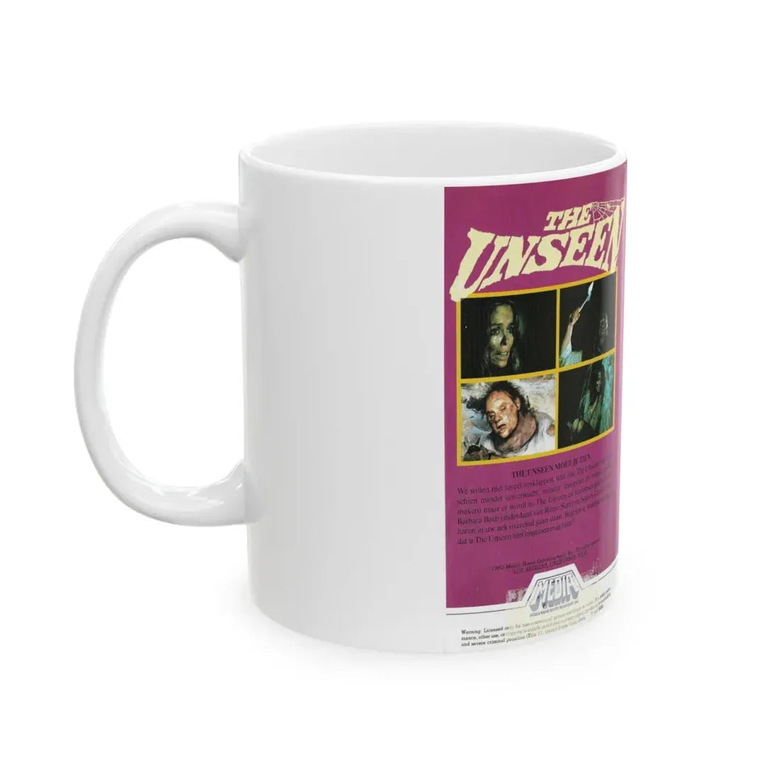 THE UNSEEN (VHS COVER) - White Coffee Mug - Go Mug Yourself