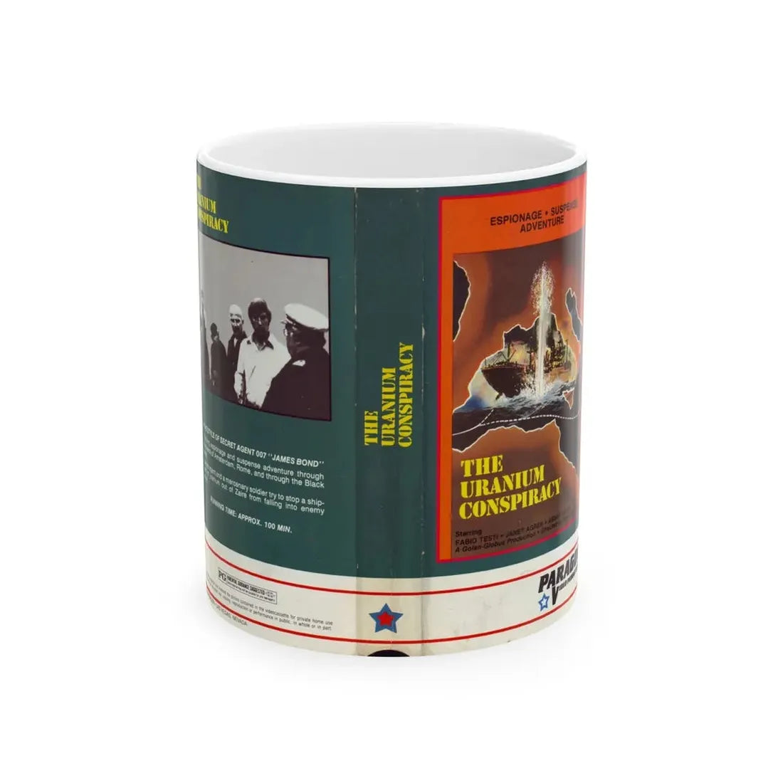 THE URANIUM CONSPIRACY (VHS COVER) - White Coffee Mug 11oz - Go Mug Yourself