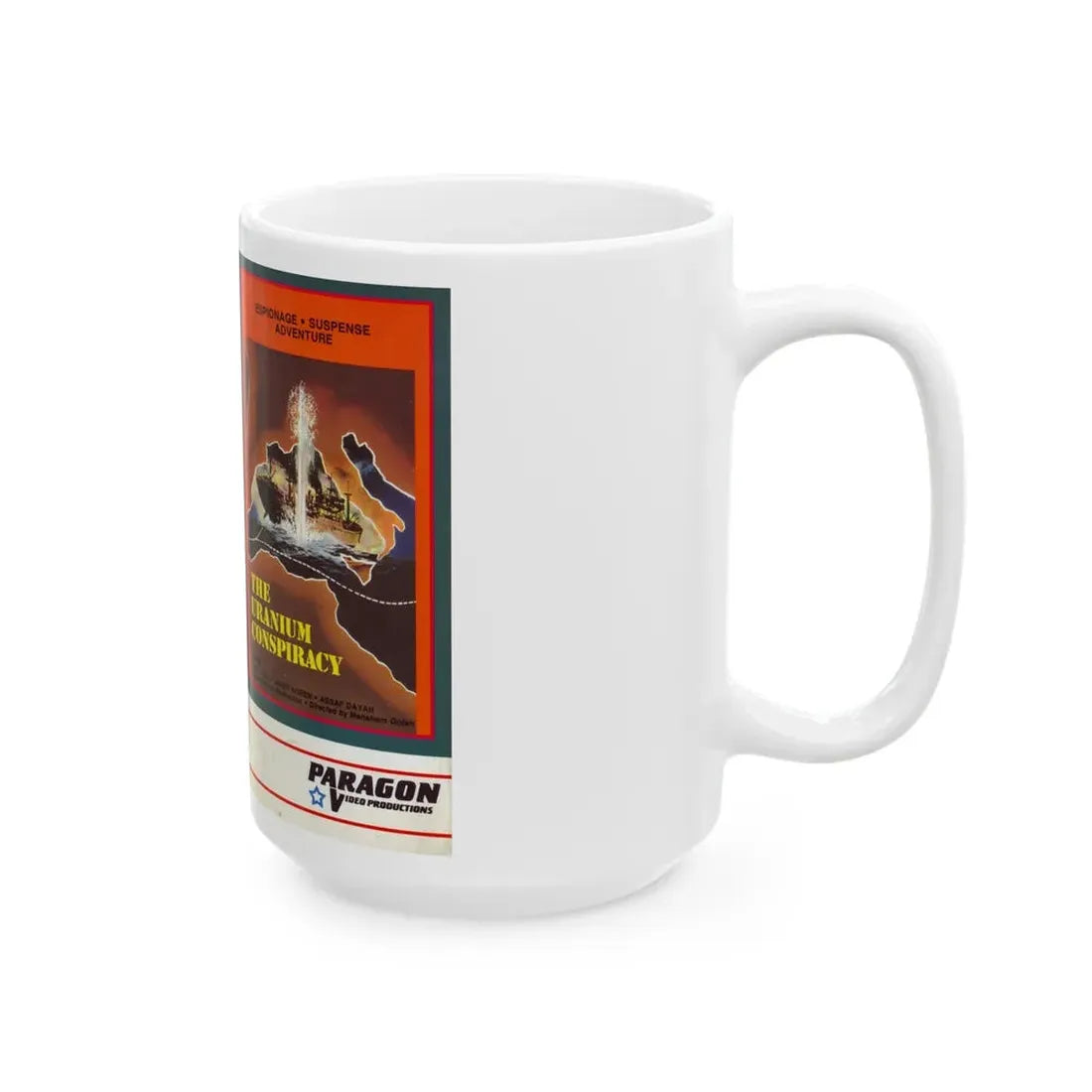 THE URANIUM CONSPIRACY (VHS COVER) - White Coffee Mug - Go Mug Yourself