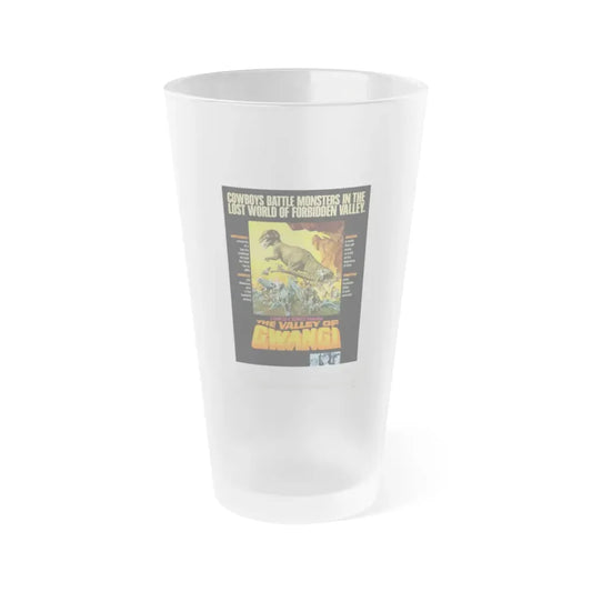 THE VALLEY OF GWANGI 1969 Movie Poster - Frosted Pint Glass 16oz 16oz Frosted - Go Mug Yourself