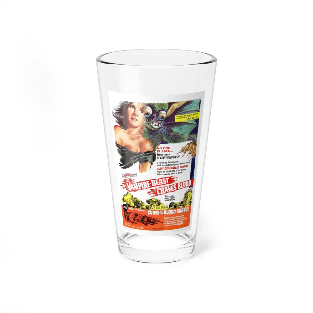 THE VAMPIRE BEAST CRAVES BLOOD + CURSE OF THE BLOOD GHOULS 1962 Movie Poster - Pint Glass 16oz-16oz-Go Mug Yourself