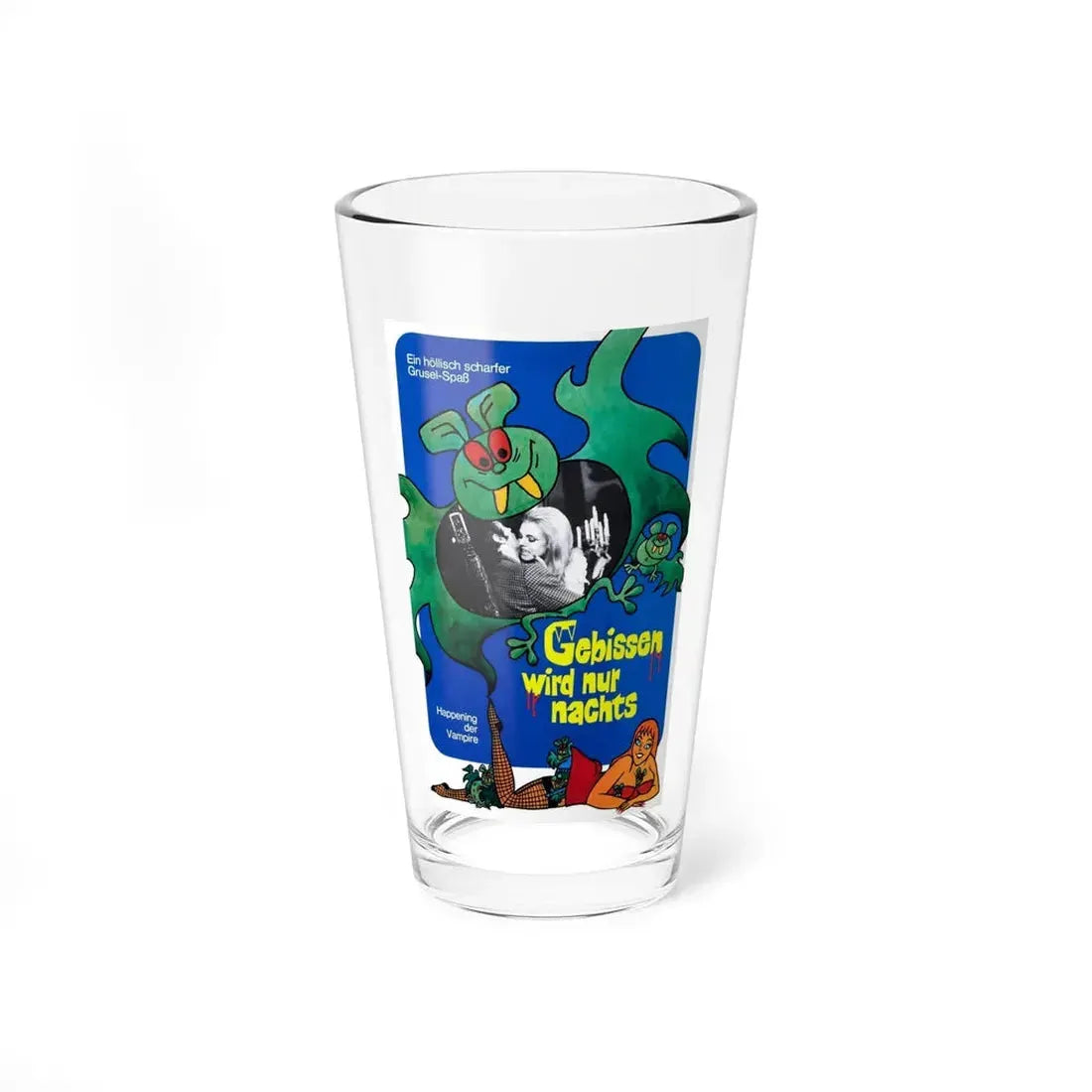 THE VAMPIRE HAPPENING (GERMAN) 1971 Movie Poster - Pint Glass 16oz - Go Mug Yourself
