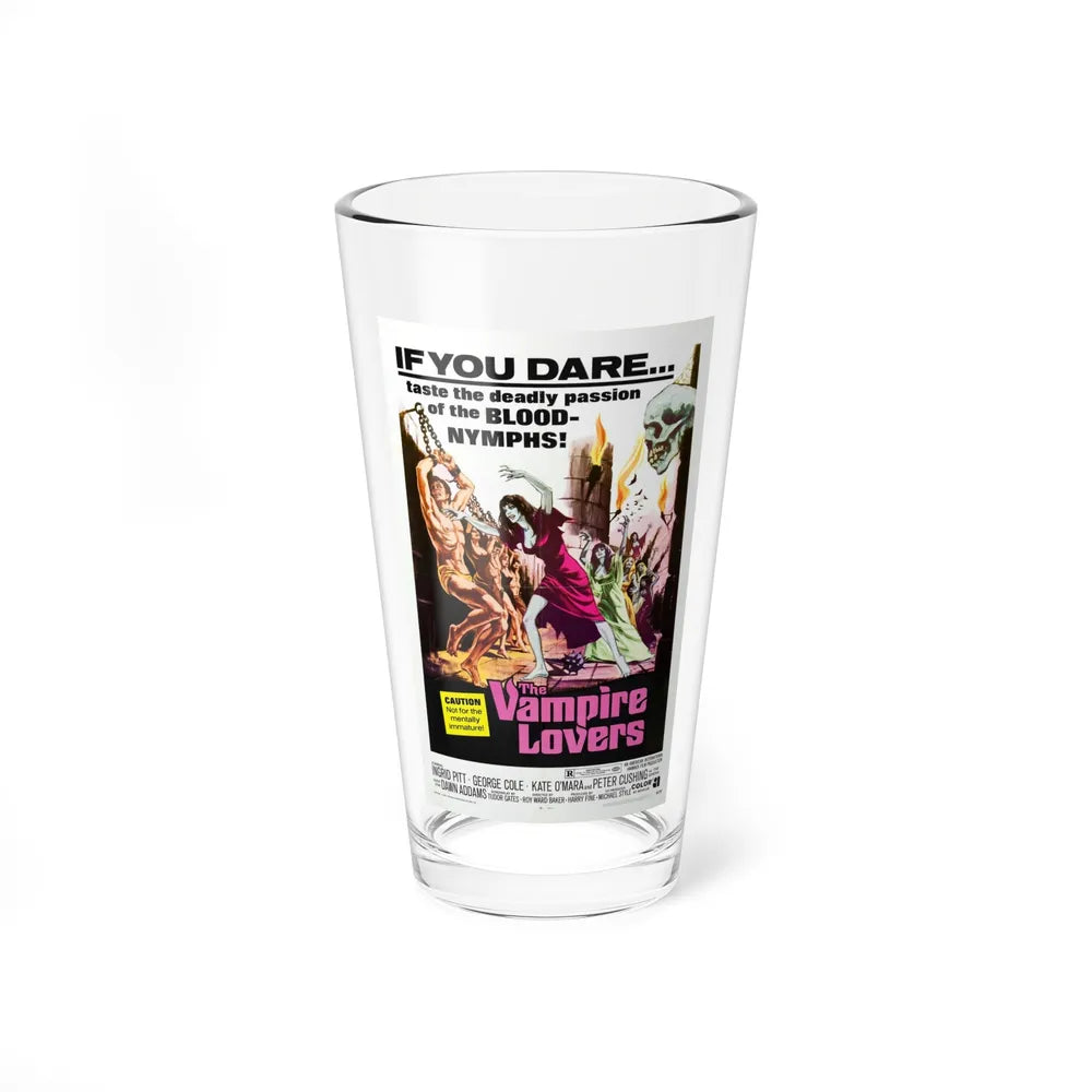 THE VAMPIRE LOVERS 1970 Movie Poster - Pint Glass 16oz-16oz-Go Mug Yourself