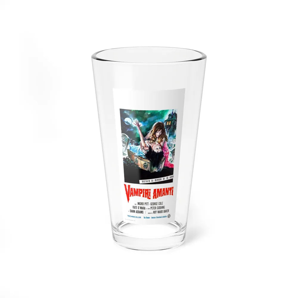 THE VAMPIRE LOVERS (ITALIAN) 1970 Movie Poster - Pint Glass 16oz-16oz-Go Mug Yourself