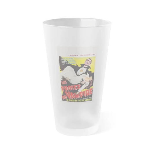 THE VAMPIRE'S COFFIN (BELGIAN) 1958 Movie Poster - Frosted Pint Glass 16oz 16oz Frosted - Go Mug Yourself