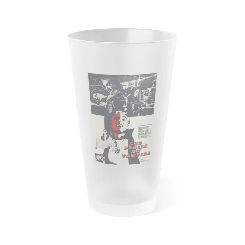 THE VAMPIRE'S COFFIN (2) 1958 Movie Poster - Frosted Pint Glass 16oz-16oz-Frosted-Go Mug Yourself