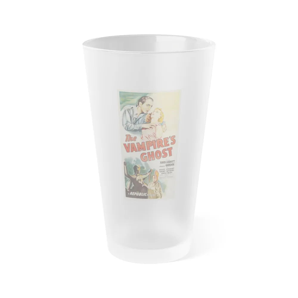 THE VAMPIRE'S GHOST 1945 Movie Poster - Frosted Pint Glass 16oz-16oz-Frosted-Go Mug Yourself