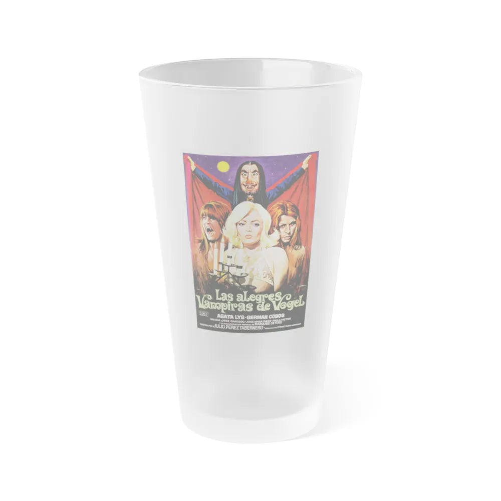 THE VAMPIRES OF VOGEL 1975 Movie Poster - Frosted Pint Glass 16oz-16oz-Frosted-Go Mug Yourself