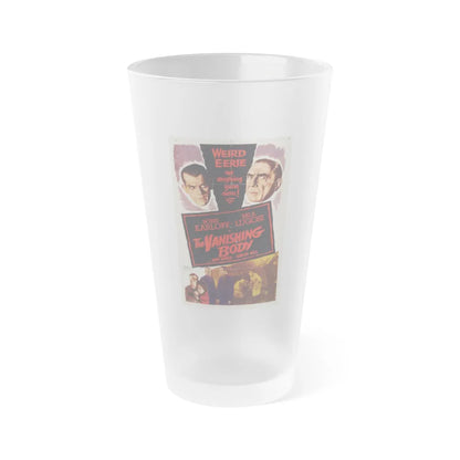 THE VANISHING BODY 1953 Movie Poster - Frosted Pint Glass 16oz-16oz-Frosted-Go Mug Yourself